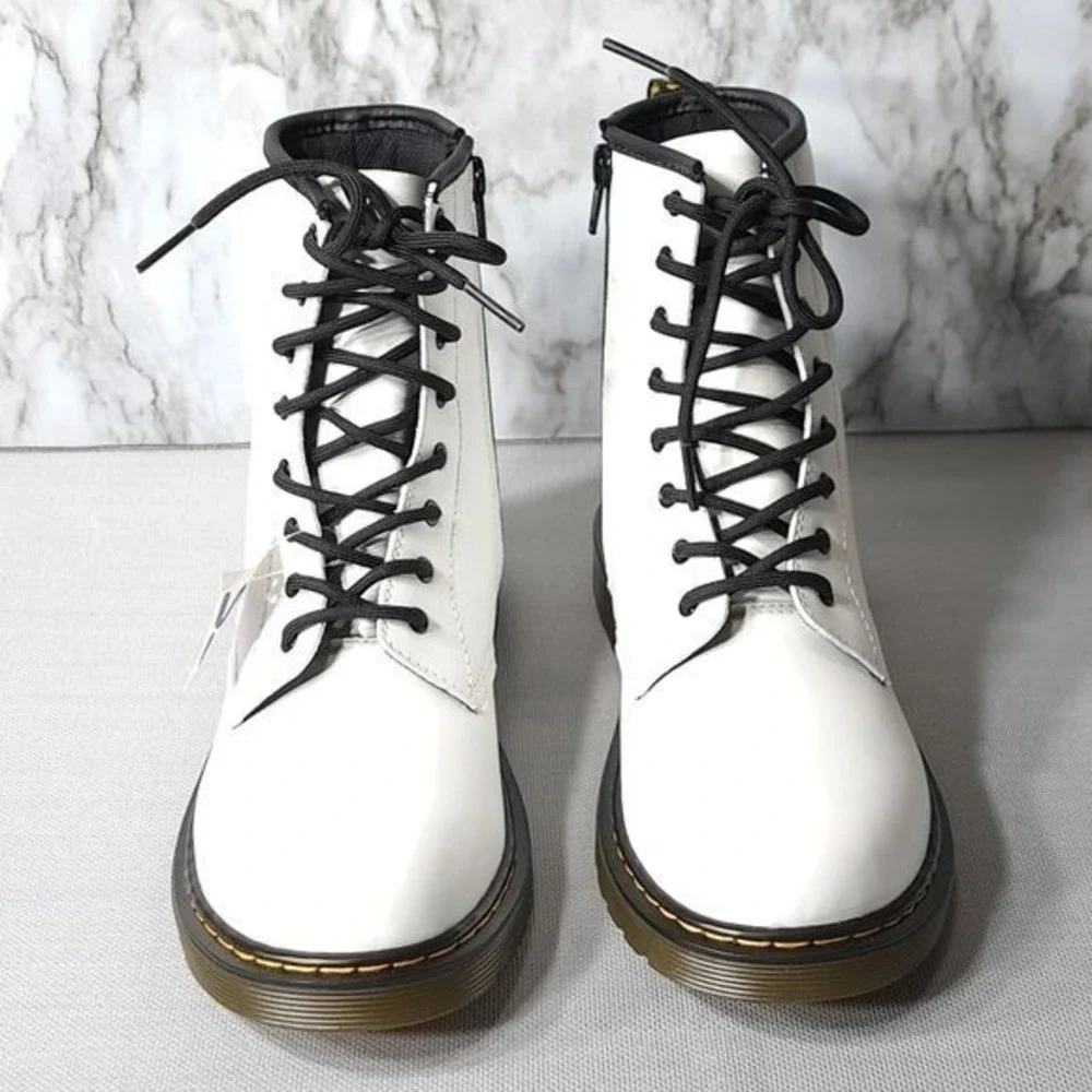Dr. Martens 1460 Y Ankle Boots White Smooth Leather US M 6 US L 7‎ - Picture 10 of 11